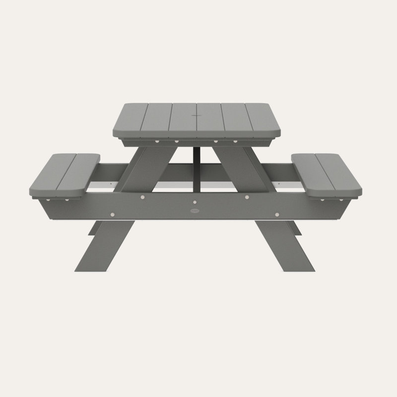 Table de pique-nique 72 po POLYWOOD Park, Gris ardoise