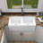 Ceramic White Double Basin Kitchen Sink 33*18*10" - Heat , Stain Scratch Rustproof, Practical Design Basin, Sound Dampening, & Apparent