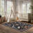 Black Butterfly Washable Rug Indoor Carpet-913972182-913972180
