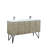 Lancy 60 in W x 20 in D Double Bath Vanity Top and Faucet Set-113278233