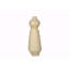 Vase en papier sculpté brun clair H 34 po