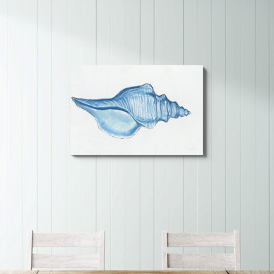 «Marine Conch Shell» par Emily Adams, reproduction d'art sur toile tendue