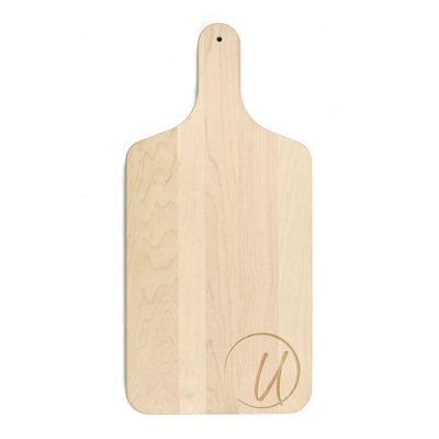 Circle Monogram - U Cutting Board