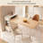59.06"Simple and extendable dining table kitchen island