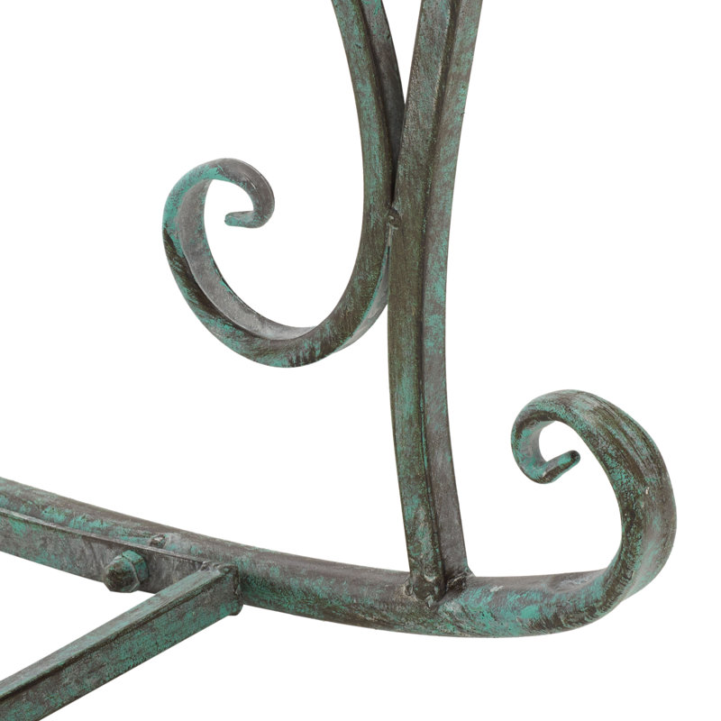 Astoria Grand Medrano Rocking Chair, Antique Dark Green