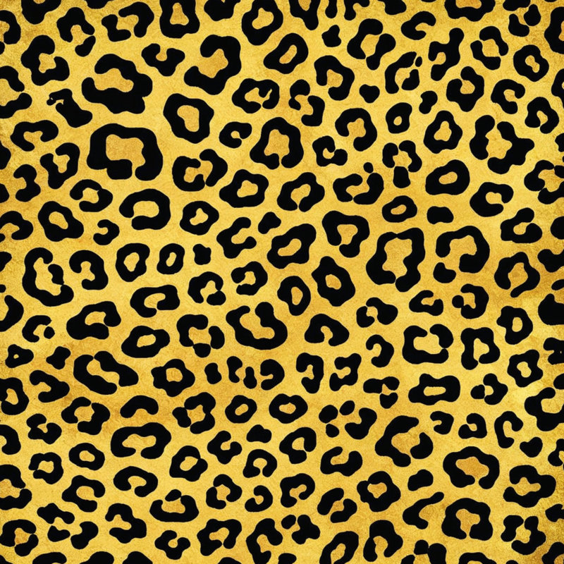 Couvertures à motif léopard, L 60 po x H 80 po, Dark Black Medium Gold