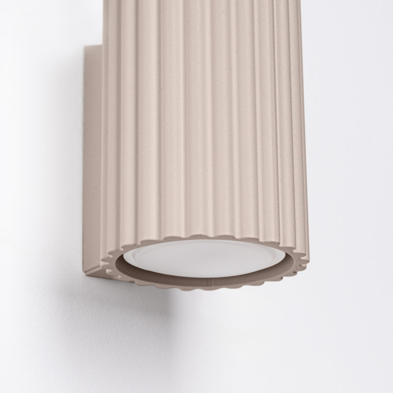 Karbon Aluminium Wall Sconce, Wall lamp KARBON 10 taupe, Taupe, 1 Light