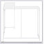 Console d'angle étroite avec plateau en stratifié blanc et base en métal, parfaite pour les vestibules modernes et les petits espaces.-245165464-245165470