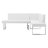 Darcie 2-Piece Contemporary Corner Sofa in Faux Leather and Chrome Metal-1161675690