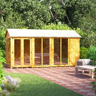 Powersheds 14 x 6ft Timber Tongue & Groove Apex Summerhouse