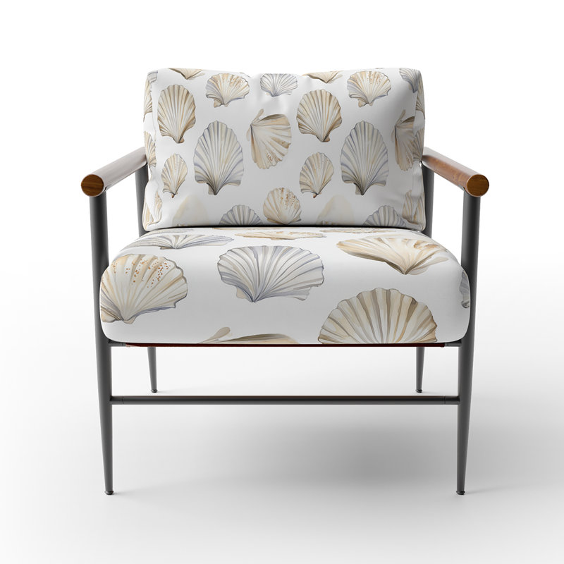 Chaise d'appoint à imprimé animalier, Bras ronds bruns