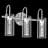 Carrocci 3 - Light Dimmable Crystal Vanity Light with Glass Shade