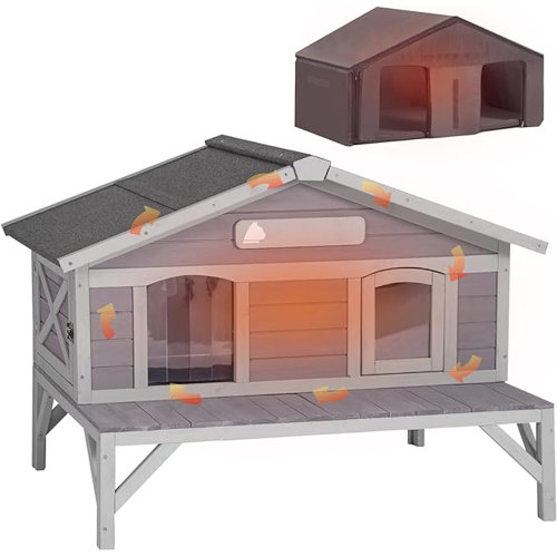 Tucker Murphy Pet™ Draizy Heated Cat House & Reviews | Wayfair