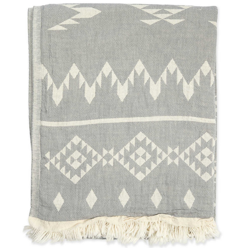 Serviette de bain en coton turc Eastham, Gris clair