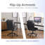 Chaise de bureau pivotante 25,6 po-1791967585