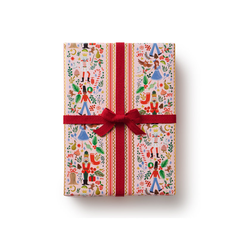 Holly Jolly Nutcracker Continuous Wrapping Roll
