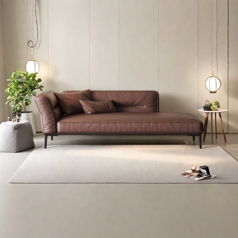 Chaise longue éponge moderne et minimaliste, Face à la gauche, Noir