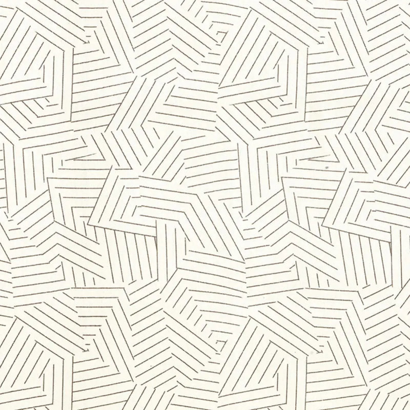 Tissu à rayures Schumacher x Miles Redd, Grèges