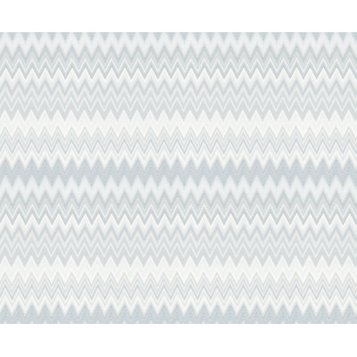 Papier peint adhésif zigzag blanc