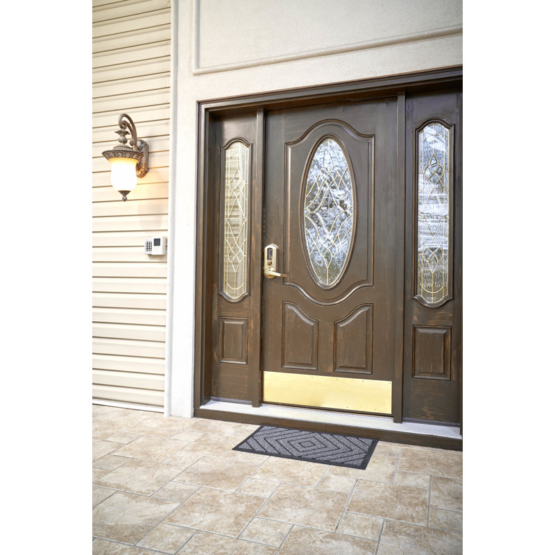 Non-Slip Doormat for Entry, 18" x 30", Waterproof, Mat, Gray