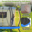 Trampoline 10 pi avec panier de basketball, filet d'enclos et échelle, trampoline d'extérieur pour enfants, trampoline récréative