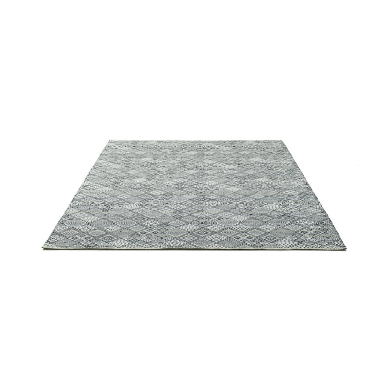 Rectangular Geometric Wool Hand Woven Area Rug, Rectangle 190 x 290cm
