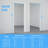 28" X 80"1-Lite Frosted Glass Interior Door for Pantry, Laundry, Closet, kitchen, Bypass, Pocket Slab Door w/o Hardware,Black