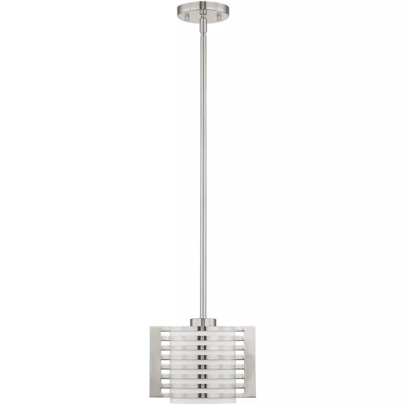 Luminaire suspendu tambour rectangulaire à 1 lumière Beyard
