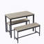 Ensemble de table de salle à manger, table de bar avec 2 bancs de salle à manger, comptoir de table de cuisine avec chaises