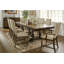 Ensemble de 2 chaises de salle à manger en bois avec garniture cloutée beige