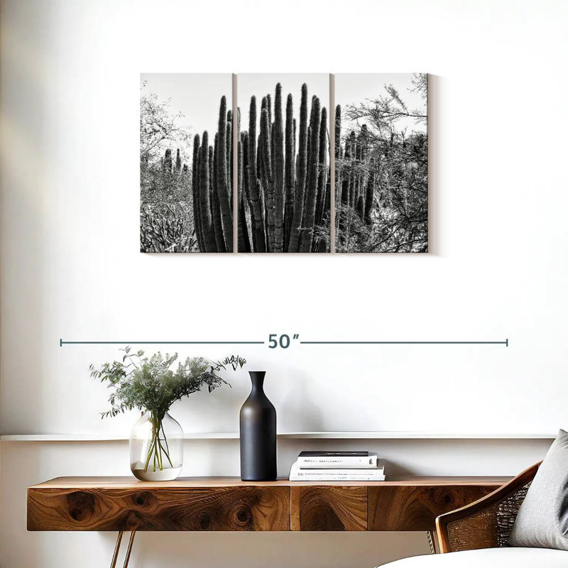 Harnek Black Arizona - Big Cactus, 20" H x 33" W