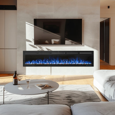Cassella Black Electric Fireplace with 5120 BTU