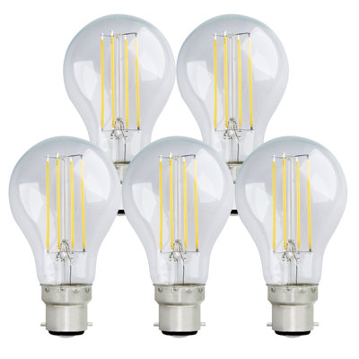 Hargreaves 60W Equivalent A60 B22 Dimmable 2700K LED Bulb