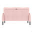 Tissu velours côtelé, canapé double monochrome-1667896735