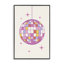 Giclée sur bois pastel disco pastel encadrée par Nataly White-107873432-111706583