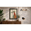 Greyhound in Geometry Mid-Century - Framed Print-1060318653-1060318650