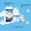 Support pour peinture en émail blanc pour salle de bain 30 ml