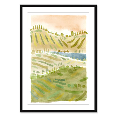 Tuscan Countryside Print by Leah Straatsma
