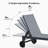  Outdoor Rust-Resistant Metal Chaise Lounge with Table (Set of 4)-95092031