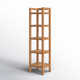 Kirisa Etagere Solid Wood Bookcase