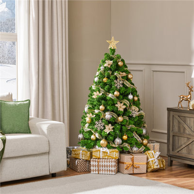Harbai Easy Set-Up Lighted Christmas Tree
