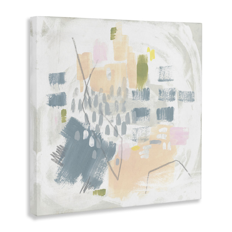 "Centric Pastel Motif Floater", art mural par June Erica Vess, H 36 po x l 36 po x P 1,5 po