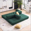 Canapé-lit pliant avec 2 coussins, canapé convertible pour salon, bureau et appartement, installation facile et velours côtelé de haute qualité-1189166961