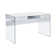Eliana 2 Drawer Writing Desk with Tempered Glass Base