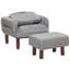 Willapa 65cm Wide Club Recliner-319564842