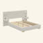 Lit plateforme tapissier avec lumières circulaires à DEL, ports de chargement USB et tiroirs de rangement latéraux-133671896-133671893