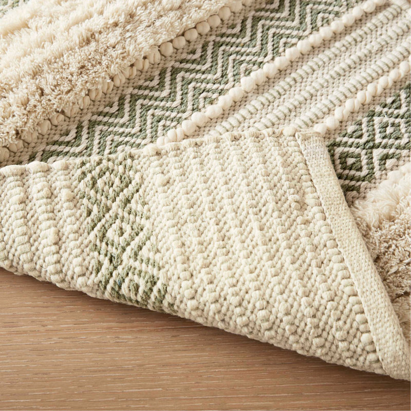 1-Piece 20X32" Bath Rug,Sage Green, Green