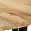 Schrade Round Solid Wood Top Metal Base Dining Table-41907604