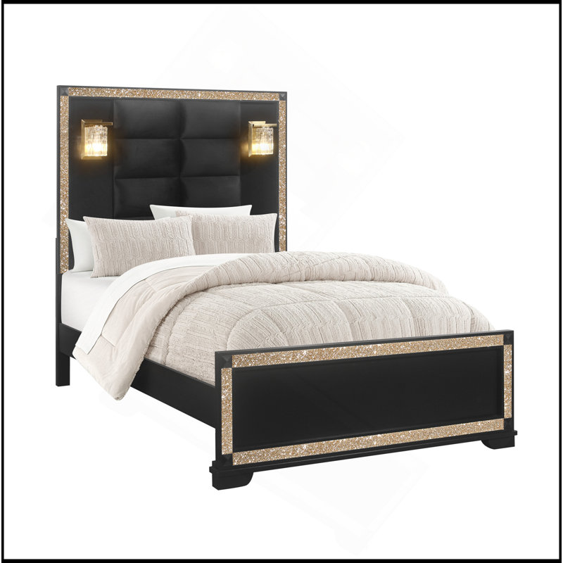Lit double luxueux avec un design élégant pour un confort ultime