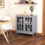 Buffet buffet, armoire de rangement avec 2 portes, crédence pour multifonction dans la cuisine, console, salon